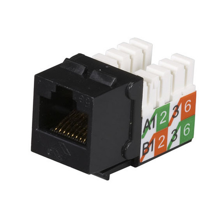 BLACK BOX Gigabase2 Cat5E Jack, Universal Wiring,  FMT921-R2-25PAK